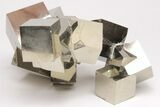 Phenomenal, Natural Pyrite Cube Cluster - Spain #206829-2